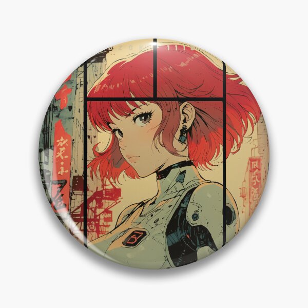 Item preview, Space cyborg girl with red hair designed and sold by BOZGO.