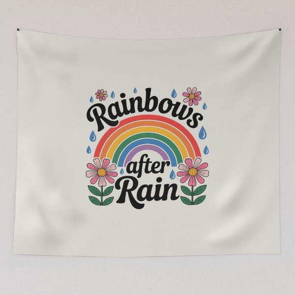 Item preview, Rainbows After Rain – Uplifting Spring Design designed and sold by Jollys-ArtShop.