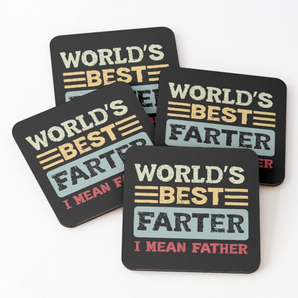Item preview, World’s Best Farter I Mean Father – Laughs at His Own Jokes designed and sold by SkeletonsDanger.