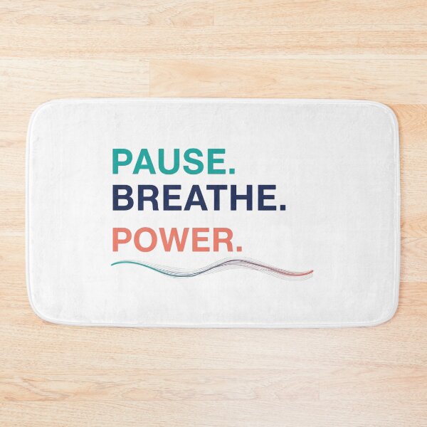 Item preview, Pause. Breathe. Power. – Minimalist Midlife Wellness Design designed and sold by Lorets-Designs.
