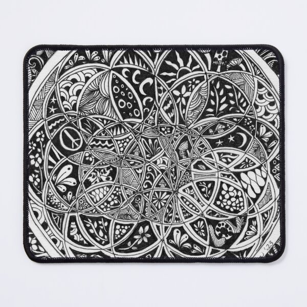 Item preview, Fantasy Doodles "Journeys" in Black and White Collection designed and sold by Traci Owings Design.