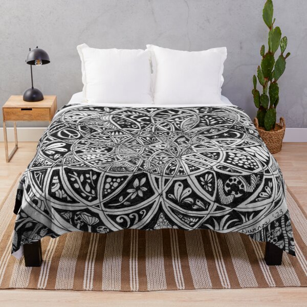 Item preview, Fantasy Doodles "Journeys" in Black and White Collection designed and sold by Traci Owings Design.