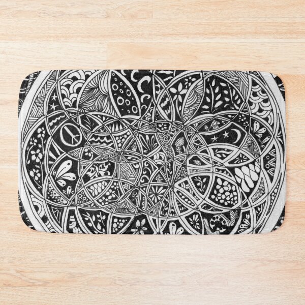 Item preview, Fantasy Doodles "Journeys" in Black and White Collection  designed and sold by Traci Owings Design.