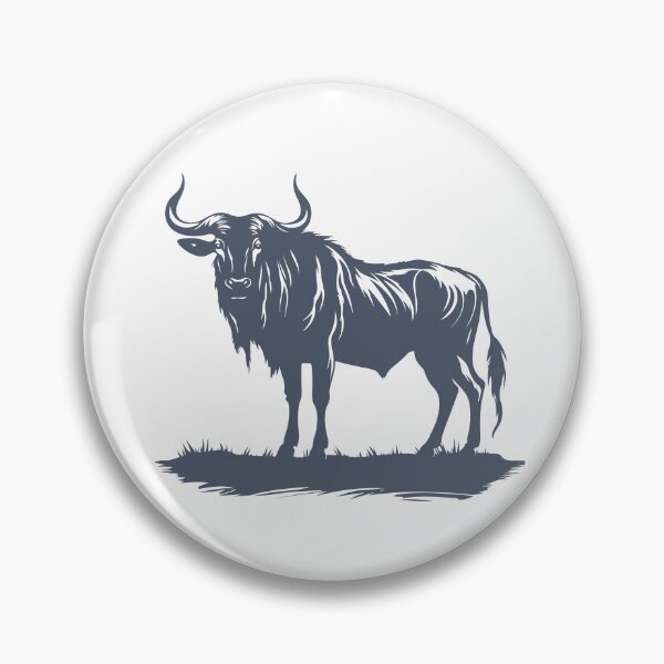 Item preview, Majestic Wildebeest Silhouette designed and sold by JollyCritters.