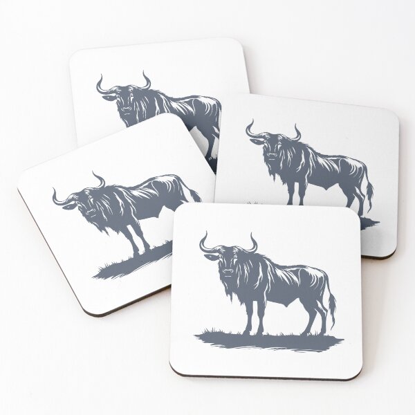 Item preview, Majestic Wildebeest Silhouette designed and sold by JollyCritters.
