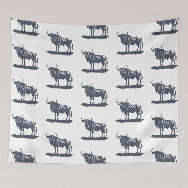 Item preview, Majestic Wildebeest Silhouette designed and sold by JollyCritters.