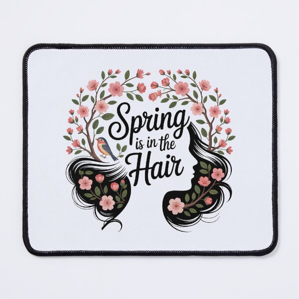 Item preview, Spring is in the Hair – Playful Seasonal Design designed and sold by Jollys-ArtShop.