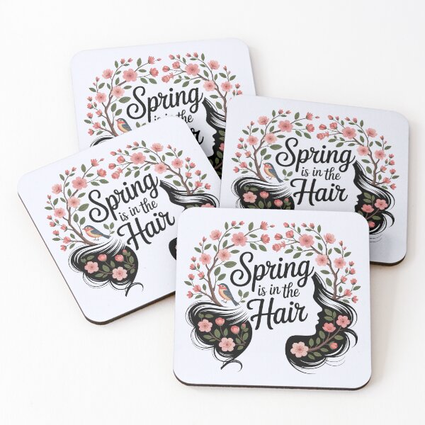 Item preview, Spring is in the Hair – Playful Seasonal Design designed and sold by Jollys-ArtShop.