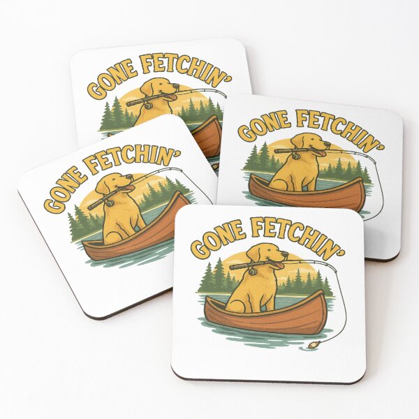 Item preview, Labrador Fishing from a Canoe – Gone Fetchin’ designed and sold by DailyDrivesct.