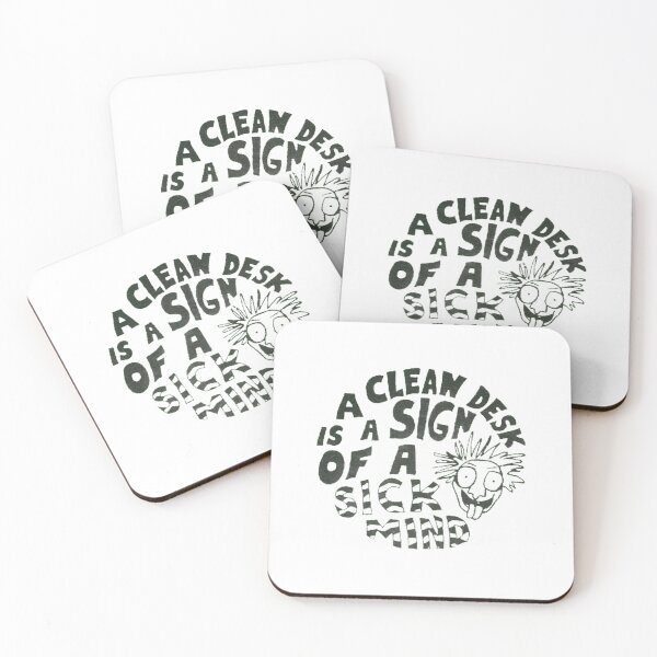 Item preview, Vintage A Clean Desk Is A Sign Of A Sick Mind designed and sold by QuayTradingCo.