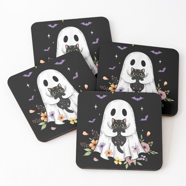 Item preview, Ghost Black Cat Halloween designed and sold by BASKF.