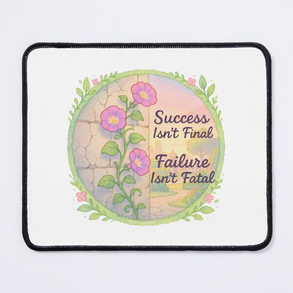 Item preview, Success Isn’t Final – Motivational Nature Design for Growth & Resilience designed and sold by KaysUplifting.