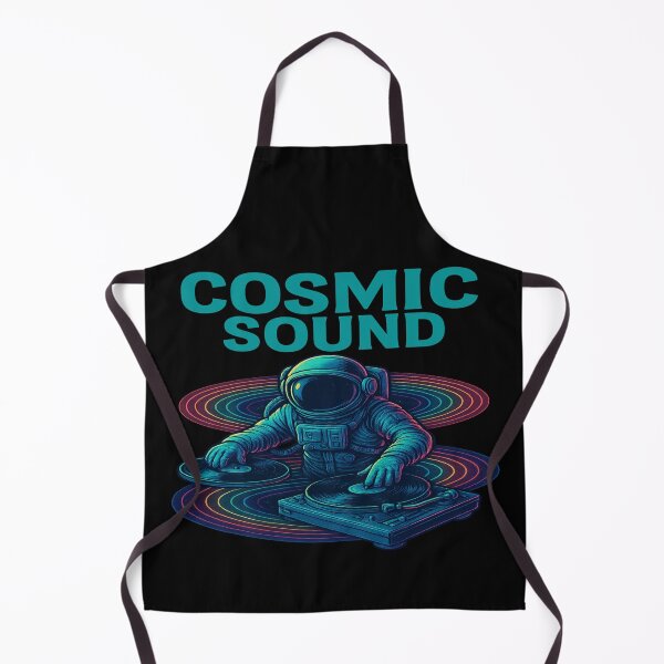 Item preview, Cosmic Sound Astronaut DJ T-Shirt – Neon Space Vinyl Music designed and sold by POD DYNASTY.
