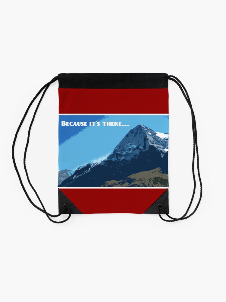 "Eiger North Face, Design" Drawstring Bag for Sale by Imladris01