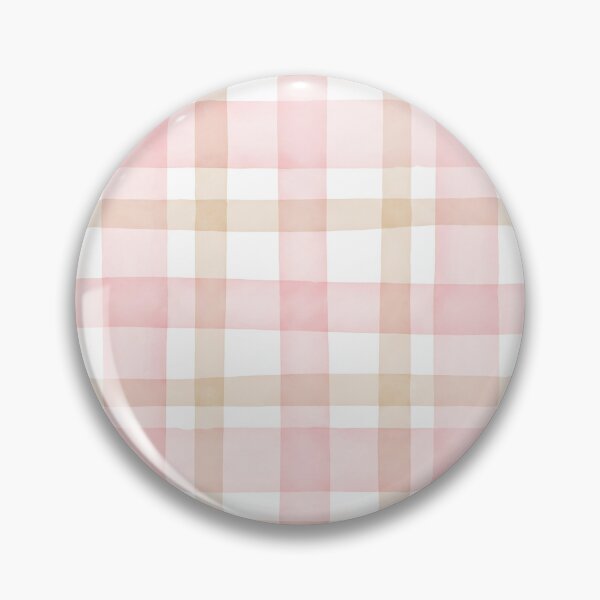 Item preview, Pink and Beige Coquette Plaid Pattern, Elegant Watercolor Checkered Design designed and sold by matchakpop.