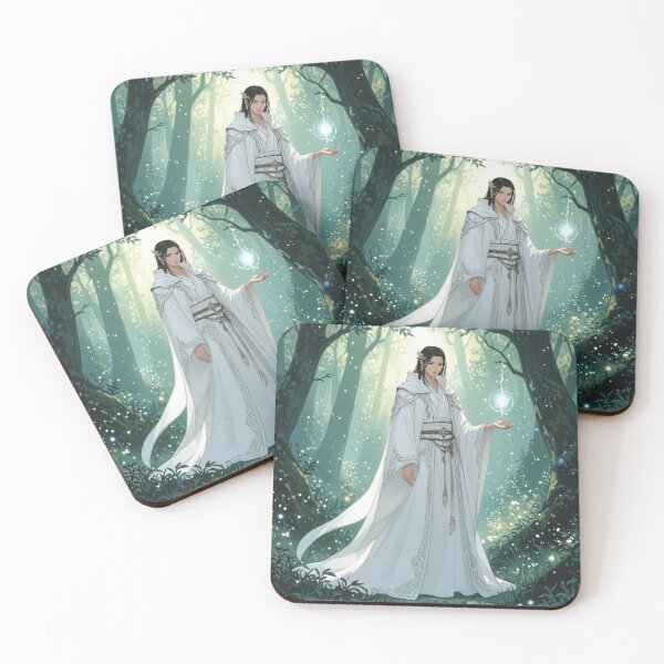 Item preview, White robed wizard in forest designed and sold by Prestons Corner.