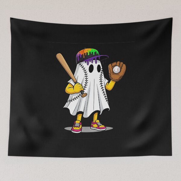 Item preview, Halloween Baseball Pumpkin Bats Spooky Home Run  designed and sold by facegm.