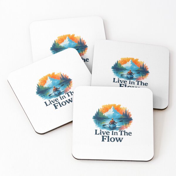 Item preview, Live In The Flow Kayaking Decal and Apparel designed and sold by KickerApparel.
