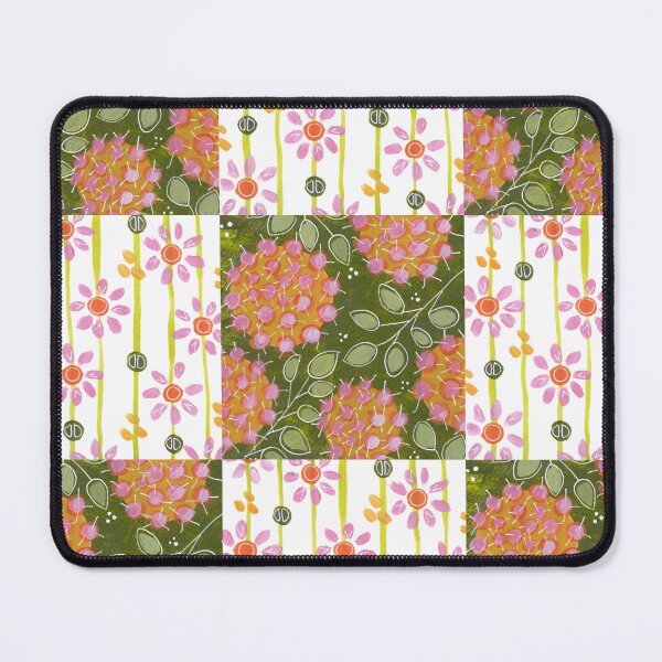 Item preview, Lantana and Daisy Stripe Combo designed and sold by MindyTimmArtist.
