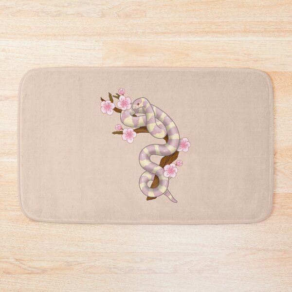 Item preview, California Albino Kingsnake With Sakura Flowers designed and sold by anacecilia.