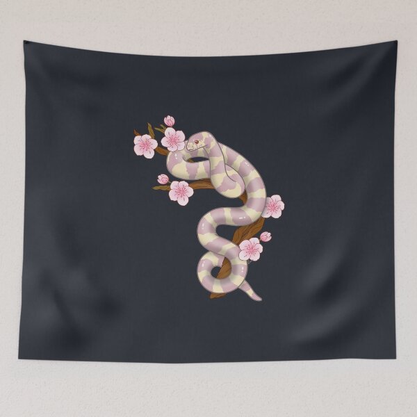 Item preview, California Kingsnake Albino With Sakura Flowers II designed and sold by anacecilia.