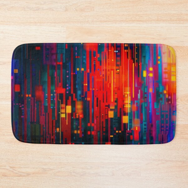 Item preview, Colorful Glitch Aesthetic Lines Bold, Edgy Vibrant Abstract  designed and sold by DEC02.
