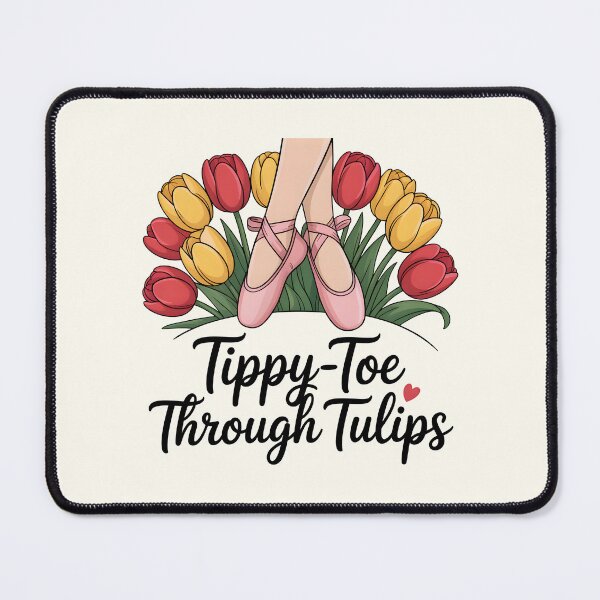 Item preview, Tippy-Toe Through Tulips – Graceful Spring Design designed and sold by Jollys-ArtShop.
