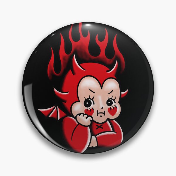 Item preview, Retro Vintage cute Halloween baby devil tattoo designed and sold by VeryEnglishGent.