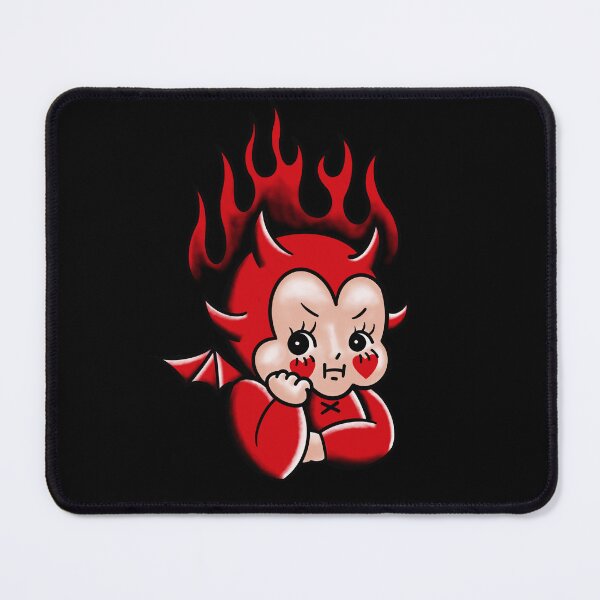 Item preview, Retro Vintage cute Halloween baby devil tattoo designed and sold by VeryEnglishGent.