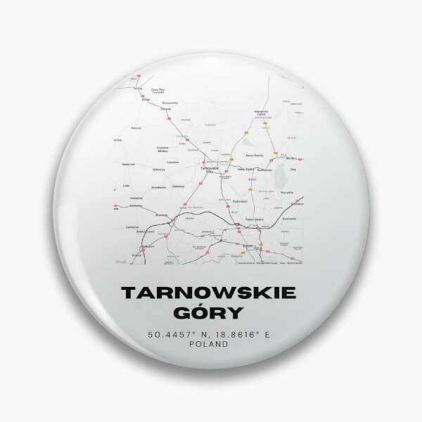 Item preview, Tarnowskie Góry Poland Map | Minimalist Black & White City Poster designed and sold by RM-Journey.