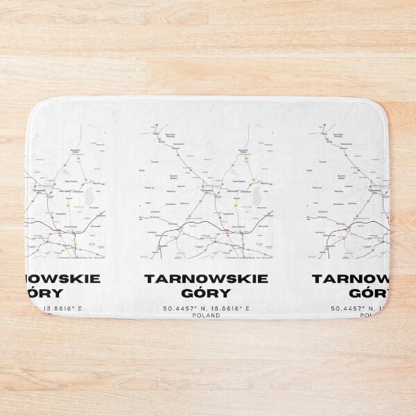 Item preview, Tarnowskie Góry Poland Map | Minimalist Black & White City Poster designed and sold by RM-Journey.