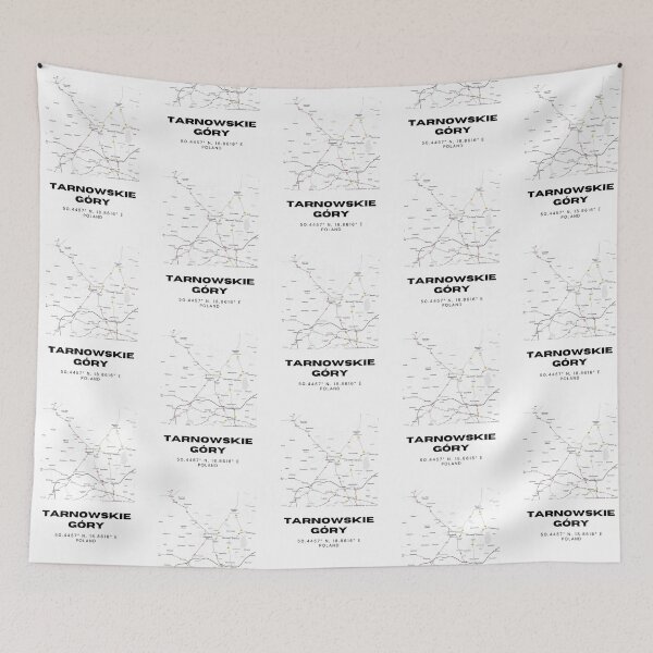 Item preview, Tarnowskie Góry Poland Map | Minimalist Black & White City Poster designed and sold by RM-Journey.