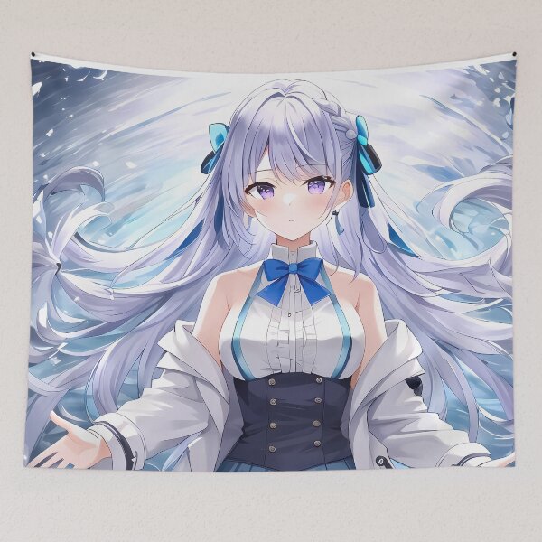 Item preview, Euphyllia Magenta Ocean Grace Blue Elegance Tenten Kakumei Anime designed and sold by bystudiolereve.