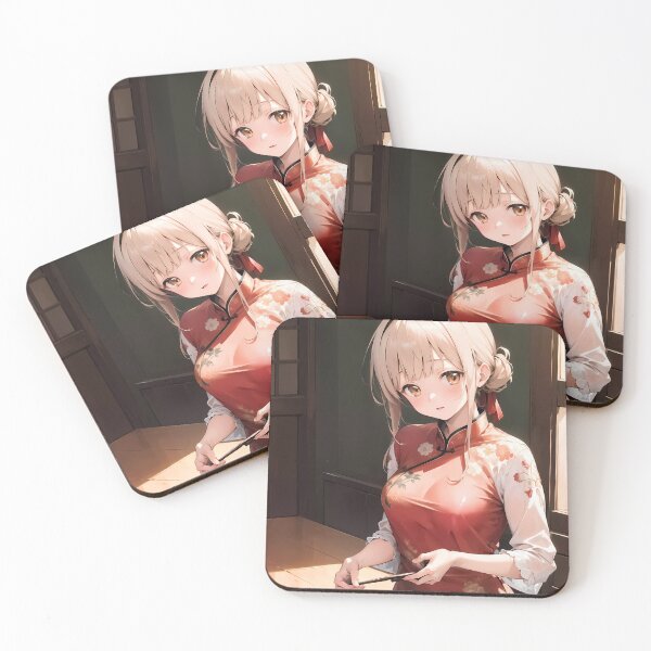 Item preview, Mahiru Shiina Floral Cheongsam Beauty The Angel Next Door Anime designed and sold by bystudiolereve.