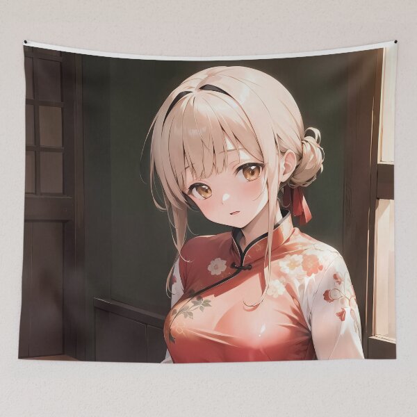Item preview, Mahiru Shiina Floral Cheongsam Beauty The Angel Next Door Anime designed and sold by bystudiolereve.