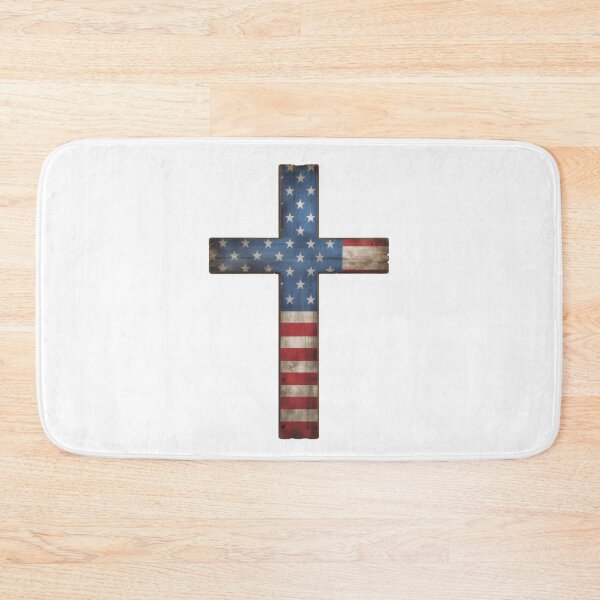 Item preview, Rugged Cross With American Flag Pattern designed and sold by PNWEnergy.