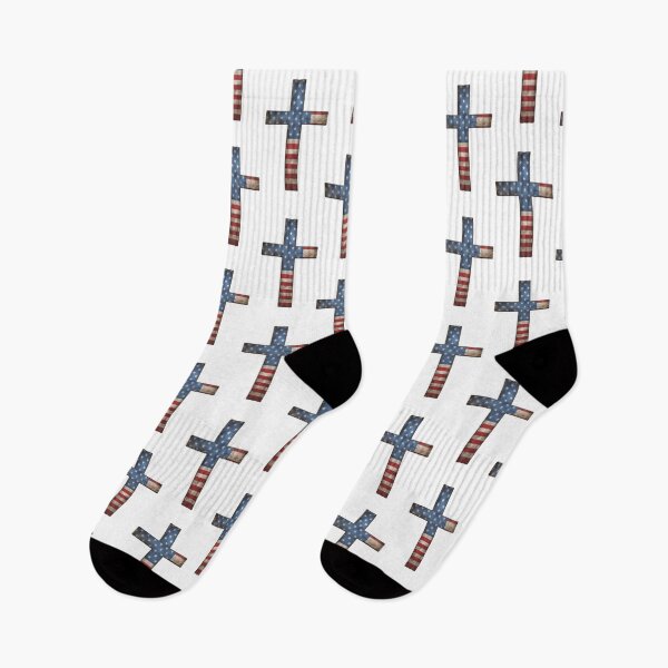 Item preview, Rugged Cross With American Flag Pattern designed and sold by PNWEnergy.
