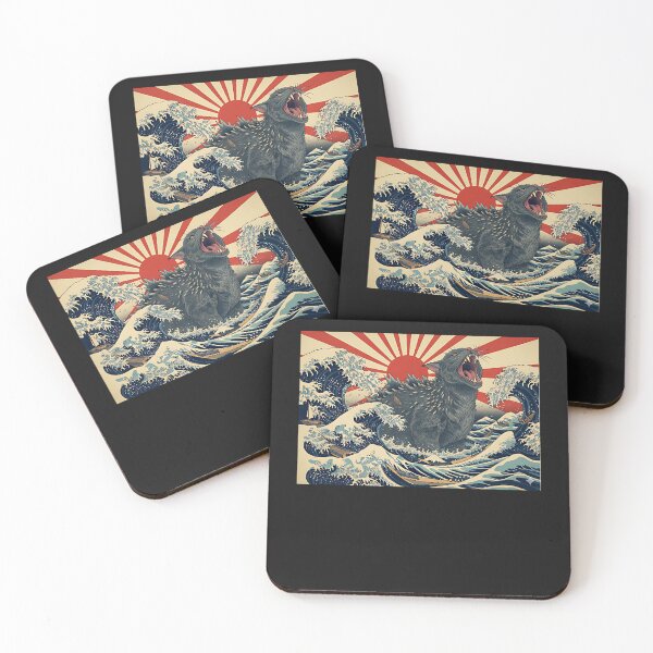 Item preview, Catzilla Cat Japanese Art Funny Cat Gifts For Men Women Kid designed and sold by cawtoon.