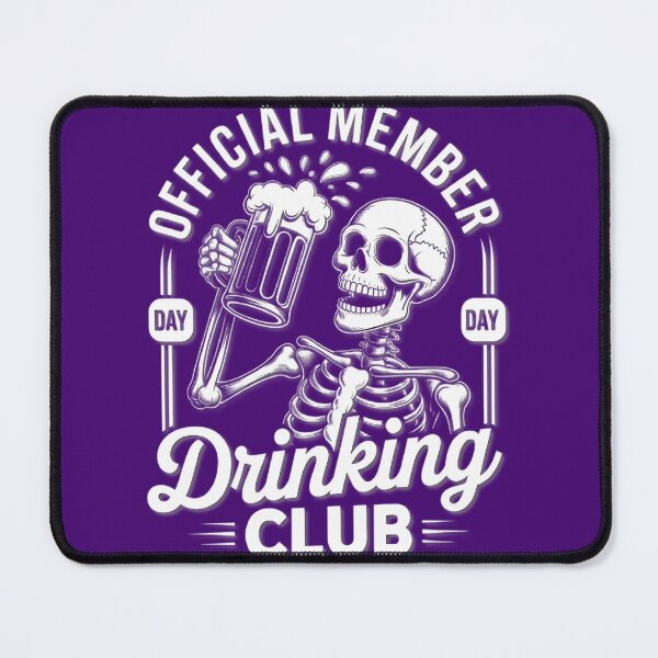 Item preview, Official Drinking Club Skeleton Beer Mug designed and sold by Erin Travis.