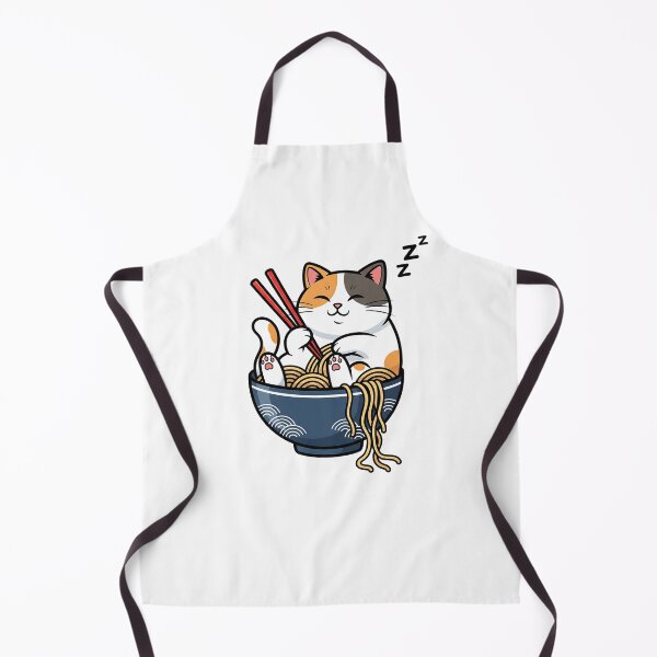 Artikelvorschau, Süße Anime Merch Katzendesign Japanische Ramen-Nudelkleidung entworfen und verkauft von cawtoon.