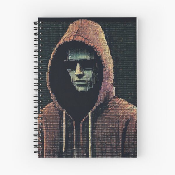 Item preview, Glitch Hacker – Hooded Figure Cyberpunk Vaporwave Art designed and sold by BLoCKSiGNaL.