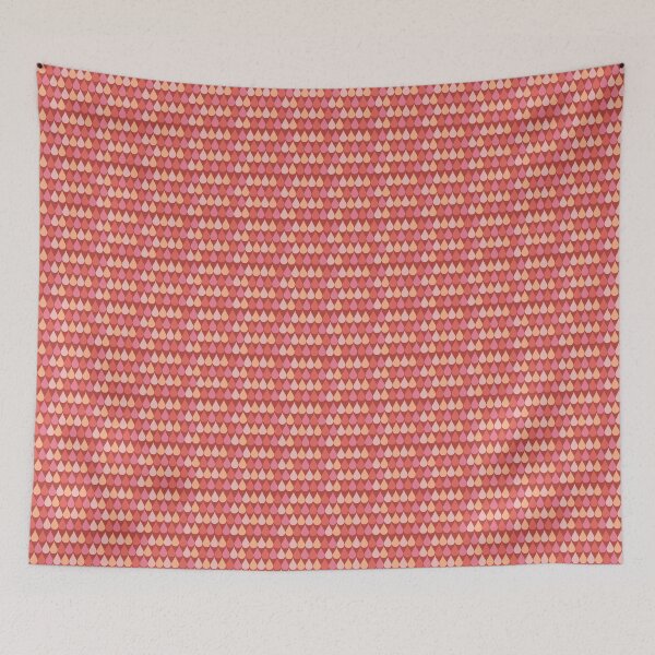 Item preview, Retro Crimson Raindrops designed and sold by Whistle-and-Co.