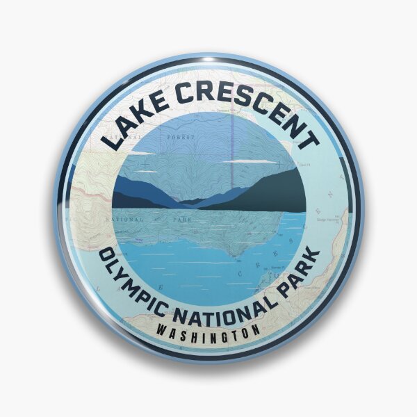 Item preview, Souvenir Map - Lake Crescent designed and sold by Willz Designz.
