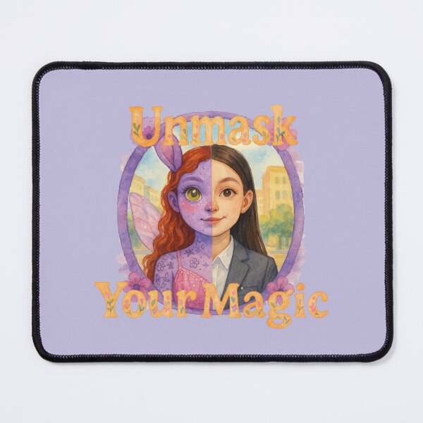 Item preview, Unmask Your Magic – Whimsical Watercolor Split-Face Design designed and sold by KaysUplifting.