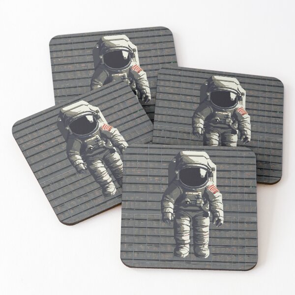 Item preview, Astronaut Glitch Art – Retro Space Vaporwave Aesthetic designed and sold by BLoCKSiGNaL.