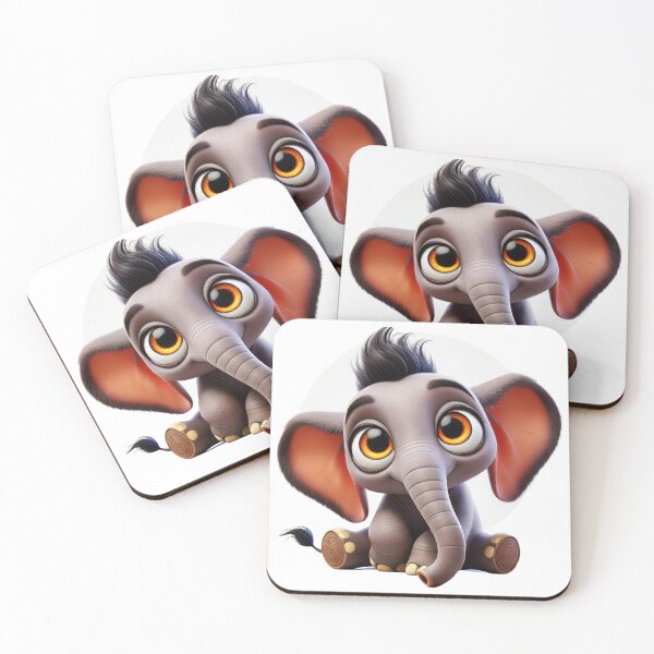 Item preview, Cute African Forest Elephant designed and sold by Sillytoe.