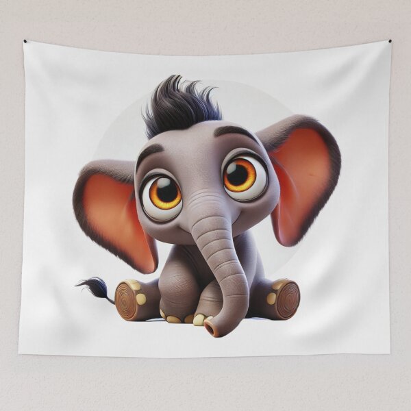 Item preview, Cute African Forest Elephant designed and sold by Sillytoe.