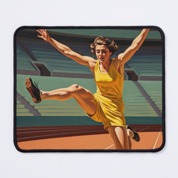 Item preview, LE SAUT EN LONGUEUR (The Long Jump) - Original Art Deco Artwork designed and sold by elektronen.