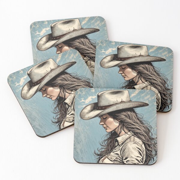 Item preview, Vintage Cowgirl 4 designed and sold by ArtRinseRepeat.
