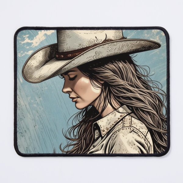 Item preview, Vintage Cowgirl 4 designed and sold by ArtRinseRepeat.